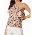 thumbnail image 1 of Lovito Casual Leopard One Shoulder Layered Tiered Blouse, 1 of 5