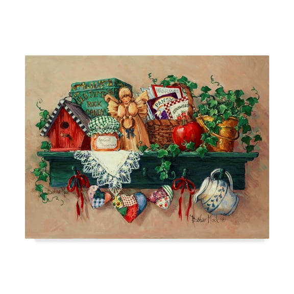 Trademark Fine Art ' Country Shelf' Canvas Art by Barbara Mock