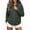 Army Green, variant on Women's Soft Waffle Knit Zip Up Jacket Collared Long Sleeve Loose Fit Casual Sweatshirt Coat with Pockets Y2K Streetwear Fall Spring Outerwear Black