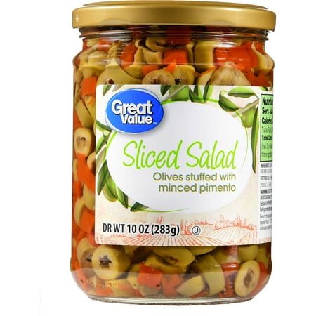 olives oz value minced sliced salad manzanilla pimiento stuffed pimento