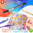 thumbnail image 4 of Juego de bolígrafos de gel Aen Art Glitter, 36 colores, para libros de colorear para adultos, 4 of 7