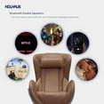thumbnail image 4 of Nouhaus Heated Classic Massage Chair Full Body and Spot Massaging Recliner with Ottoman, Bluetooth Speaker, in-Chair Charger Dark Caramel, 4 of 6