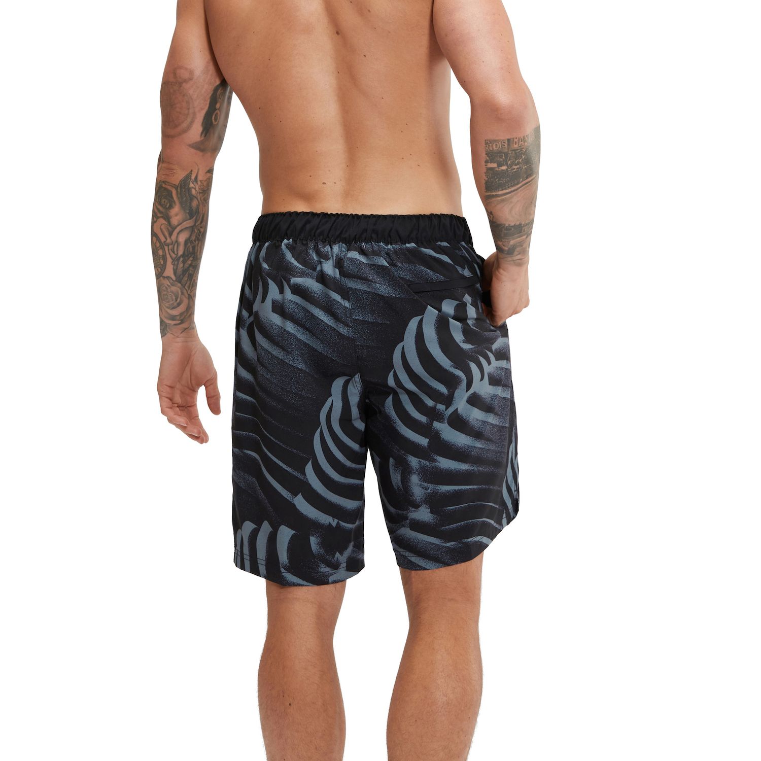 Men's Speedo 9-in. Bondi Basin Boardshorts Color: Blue Stripe Size: M ...