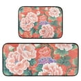 thumbnail image 6 of Flowers Kitchen Rugs Set of 2 Non Slip Floor Foam Mat Cushioned Soft Waterproof Carpet Runner for Dining Room Laundry, 6 of 7