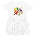 thumbnail image 3 of Inktastic Artist Palette and Brush Girls Toddler Dress, 3 of 5