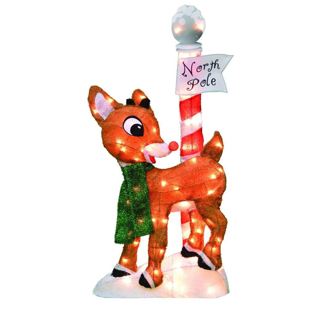 ProductWorks 32Inch PreLit Rudolph The RedNosed Reindeer Christmas
