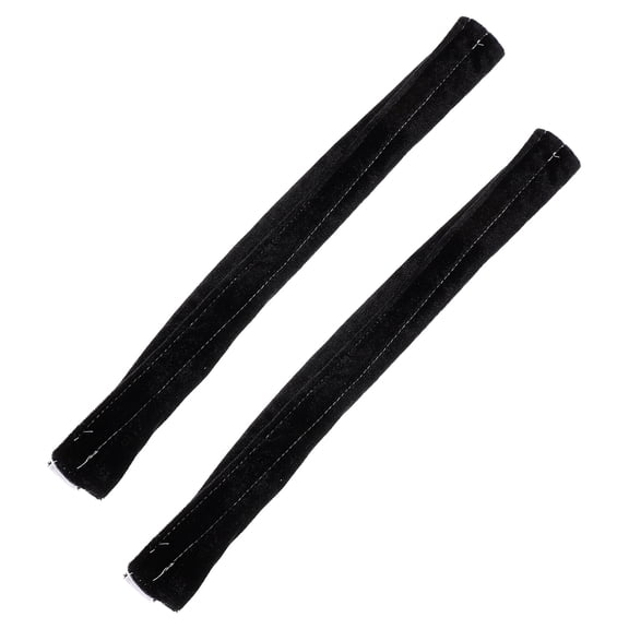 NICEXMAS Appliance Handle Protector Black Velvet Durable Anti-Oil Fridge Door Cover 2Pcs