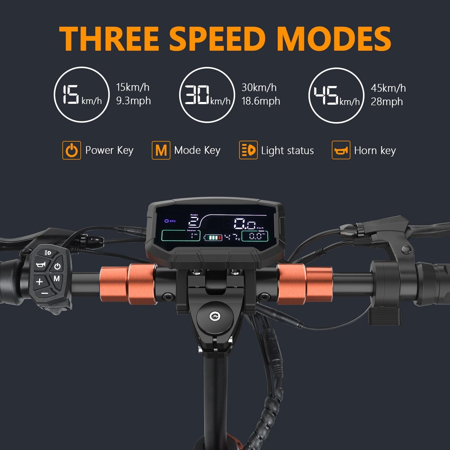 Mother's Day 12.5AH 48V 800W Electric Scooter Max 45KM/H & 25-40KM with Seat, 10 inch Tires, iENYRID Kick Scooter Commuter for Adults & Teens & Kids