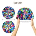 thumbnail image 5 of Yiaed Colorful Tie Dye Stained Glass 2 Print Satin Bonnet Silk Bonnet Hair Bonnet for Sleeping Hair Bonnets, 5 of 6
