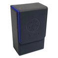thumbnail image 1 of Black Blue Tarot Tarot Card Storage Box PU Leather Game Poker Deck Card Frame, 1 of 5