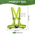thumbnail image 2 of Uxcell Reflective Safety Vest, Hi-Vis Safety Vests, Adjustable High Visibility Strips for Jogging Cycling Lemon Yellow, 2 of 7
