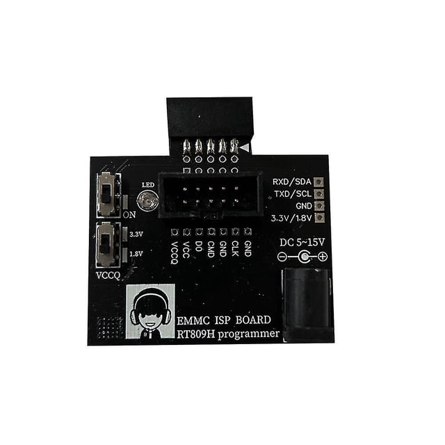 1pcs Emmc Isp Board For Rt809h Programmer Emmc Adapter 5-15v Fast Reading Writing Speed Ca