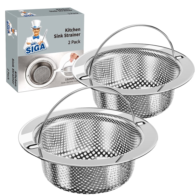 MR.SIGA Stainless Steel Sink Drain Strainer, 2-Pack photo 1