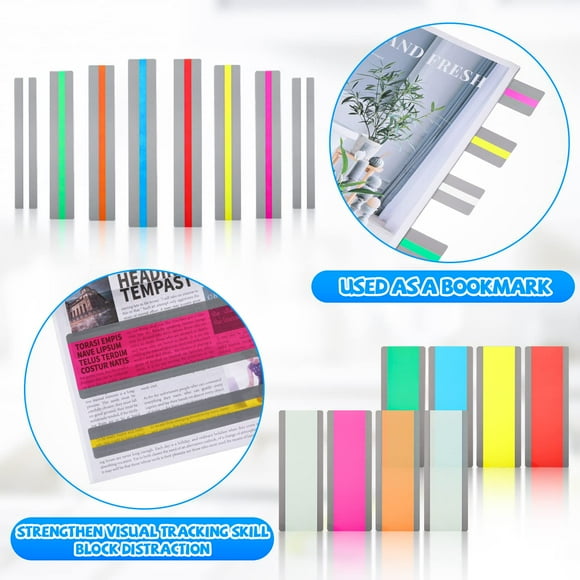 Youkk 16pcs PE Wide Applications Reading Ruler Visual Attention With Premium Two Size Options 1Set