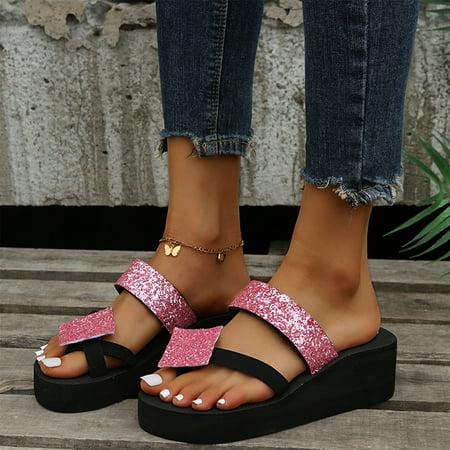 

Platform Heel Sandals Summer Women Pinch Toe Sandals Roman Shoes Open Toe Casual Sandals