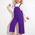 thumbnail image 2 of Gunia Girls' Denim Overall Jumpsuits Wide Leg Performance Cute Childrens Suspenders Pants Year Dance Choir Overalls 4-16 Years, 2 of 4