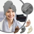 thumbnail image 1 of Fiudx Toalla para El Cabello, Microfibra Superabsorbente, Turbante de Secado Rápido para Cabello Rizado, Ligera y Suave, Sin Dolor de Cuello, Ideal para Viajes, Ideal para Mujeres, Tamaño 25 X 65 Cm., 1 of 7