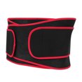 thumbnail image 2 of Cinturón de soporte de cintura de doble capa para entrenamiento físico, cinturón de gimnasio XL con borde rojo y negro, 2 of 8