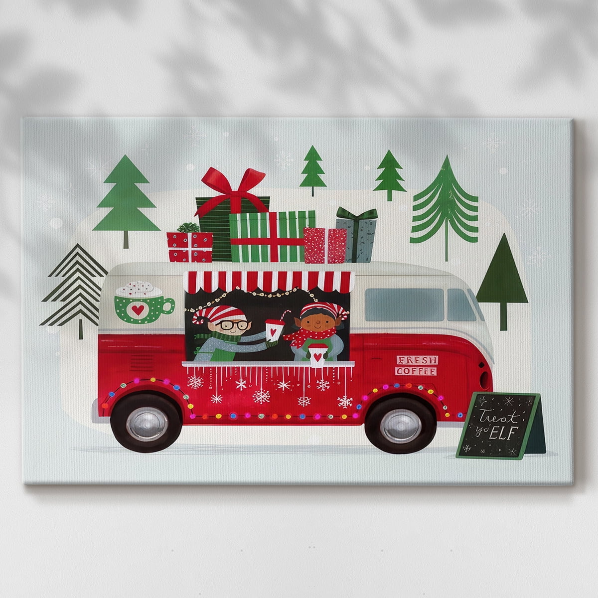 Santa's Foodtruck Collection A- Gallery Wrapped Canvas