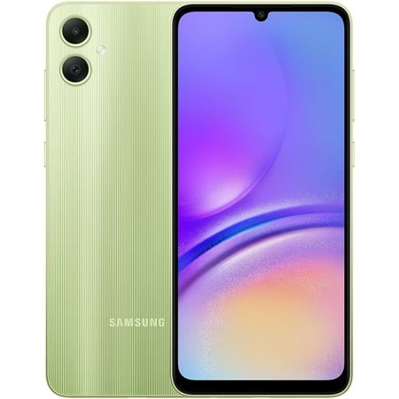 Samsung Galaxy A05 4G LTE 128GB 4GB RAM | Factory GSM Unlocked Dual SIM International Version Cell Phone | Brand New | Light Green