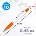 thumbnail image 5 of 10 Plastic Highlighter Pens Pack - Rubber Grip, Black Ink - Orange, 5 of 5
