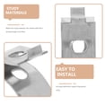 thumbnail image 2 of Miangastore Chevilles Ajustables pour Solutions de Rangement 20Ensemble 1.2X1.0X0.6In, 2 of 8