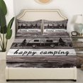 thumbnail image 3 of Erosebridal Travel Car Sheet Set Full, Rustic Adventure Bedding Sets Full Size, Lodge Cabin Room Decor, 4pcs, 3 of 7