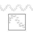 thumbnail image 2 of Beistle Club Pack of 12 Metallic White Gleam 'N Flex Snowflake Christmas Garland Decorations 25', 2 of 2