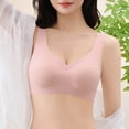 thumbnail image 5 of Outfmvch Sports Bras for Women Wide Straps Bra Bralettes for Women Workout Tops for Women Support Bras Full Coverage Bras for Women No Underwire Bra Push up Bra Wireless Gym Bra A2 Pink L, 5 of 9