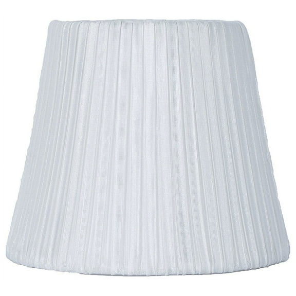 Urbanest Box Pleated Chandelier Lamp Shade, Off White, 3x6x5"