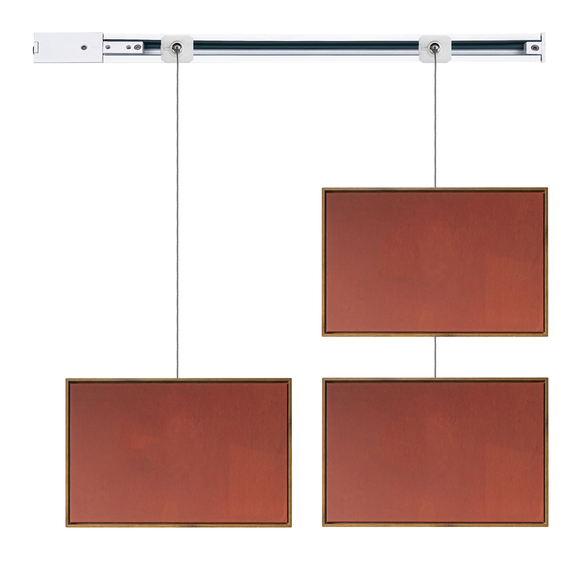 Kiven Picture Hanging Kit, H-type Track System Adapter with Hook and Cord, Picture Rail Hooks for Wall Picture, Exhibition,Photograph,Decor,2 pack