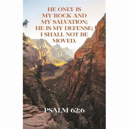 General Worship Bulletin: He Only (Package of 100) : Psalm 62:6 (NKJV) (Other)