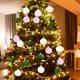 thumbnail image 4 of onlyliua ¡ ¡Descuentos de Temporada! 12 Piezas de Bolas Navideñas de Terciopelo Flocadas, Adornos de Bolas de Plástico para Árbol de Navidad, Adornos de Colgantes Decorativos para Árbol de Navidad, 3, 4 of 5