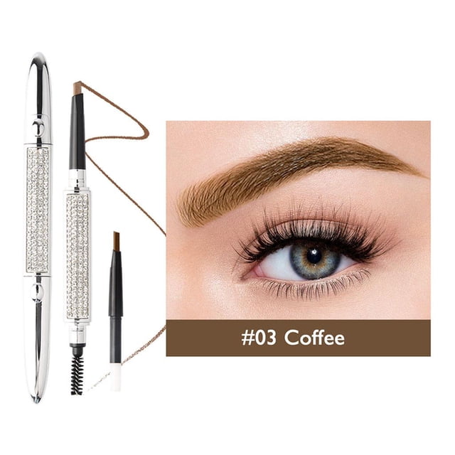 Triángulo Del Lápiz de Cejas de Cabezas de Pigmentación Pequeño para Niñas - Café Baoblaze Lápiz de cejas