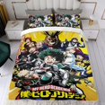 thumbnail image 4 of My Hero Academia Conjunto de sábanas temático, trío de piezas, cómodo y amigable con la piel, diseño único, regalo de decoración para el hogar para familiares, amigos y fans,135cm *200cm, 4 of 6