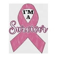 thumbnail image 6 of Wild Bobby Pink I'm A Breast Cancer Survivor Breast Cancer Awareness Men Tee, White, 4X-Large, 6 of 6
