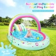 thumbnail image 2 of Mermaid Inflatable Amusement Center Children's Swimming Pool with Slide and Sprinkler, Suitable for Children, Baby Swimming Pool, Suitable for Backyards and Gardens, Equipped with Inflatable Pump, 2 of 6