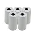 thumbnail image 1 of 5 Pcs Rouleau de Papier Thermique Blanc Vierge 57x30mm/2.17x1.18 Po Impression Photo Image Reçu Mémo Compatible avec Imprimante de Poche Imprimante Photo Instantanée, 1 of 7