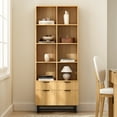 thumbnail image 5 of EYYTHUNG Fluted Bookshelves with Drawers Set of 2, 71-Inch Tall Versatile Modern Large Bookcase, 5 of 7