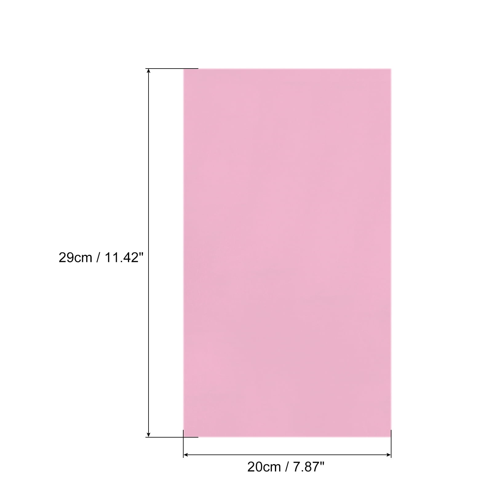 100 Sheets Heat Reactive Foil 20x29cm Pink Foil Transfer Sheets Toner Reactive Foil Transfer Foil