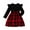 1#Red, variant on Tiijoy Toddler Girls Ruffle Long Sleeve Plaid Dress Fall Winter Casual Dress, Sizes 2-3