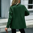 thumbnail image 6 of MaFYtyTPR Blazer for Women Long Sleeve Single Button Loose Fit Casual Office Suit Jacket With Chest Pockets A-Green XL, 6 of 6