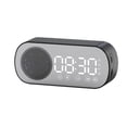 thumbnail image 3 of Altavoz Bluetooth inalámbrico HD reloj despertador reloj con espejo tarjeta Radio regalo mini estéreo, 3 of 5