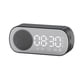 thumbnail image 4 of Altavoz Bluetooth inalámbrico HD reloj despertador reloj con espejo tarjeta Radio regalo mini estéreo, 4 of 5