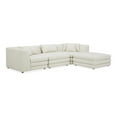 thumbnail image 2 of Moe's Home Collection Lowtide Lounge Modular Sectional Warm White Fabric, 2 of 5