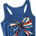 thumbnail image 5 of Heart Tank Top Women Patriotic Shirt American 4th of July Sleeveless Tops Blue, 5 of 5
