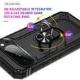 thumbnail image 4 of YEYKX for Google Pixel 10 6.3-inch Phone Case, Impact Resistant Metal Ring Magnetic Support Kickstand Drop Protector Cover for Google Pixel 10 6.3-inch,Black,For Google Pixel 10, 4 of 7