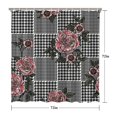 thumbnail image 5 of Pioneer Flower Floral Print Pattern Shower Curtain 72"x72" ,Bathroom Decorative Shower Curtains Set with 12 Hooks,Modern Waterproof Washable Shower Curtain, 5 of 6