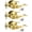 Gold, variant on 2 Pack Entrance Lever Door Handle(for Office/Front Door) Front Entry Door Handle Lock Set Reversible for Right/Left Side, Keyed Alike/Combo Keys, Matte Black Finish