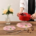 thumbnail image 7 of Flamingo 2 Pack Pot Holders Trivets, Heat Resistant Hot Pads for Kitchen Table Decoration Trivets for Hot Dishes/Pot/Bowl/Teapot/Hot Pot Holders, 7" + 9.45", 7 of 7